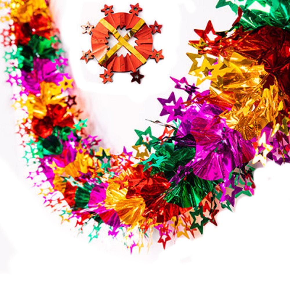 Tinsel Garland Decoration - 3D Kerstfolie guirlandes DIY Twist guirlande