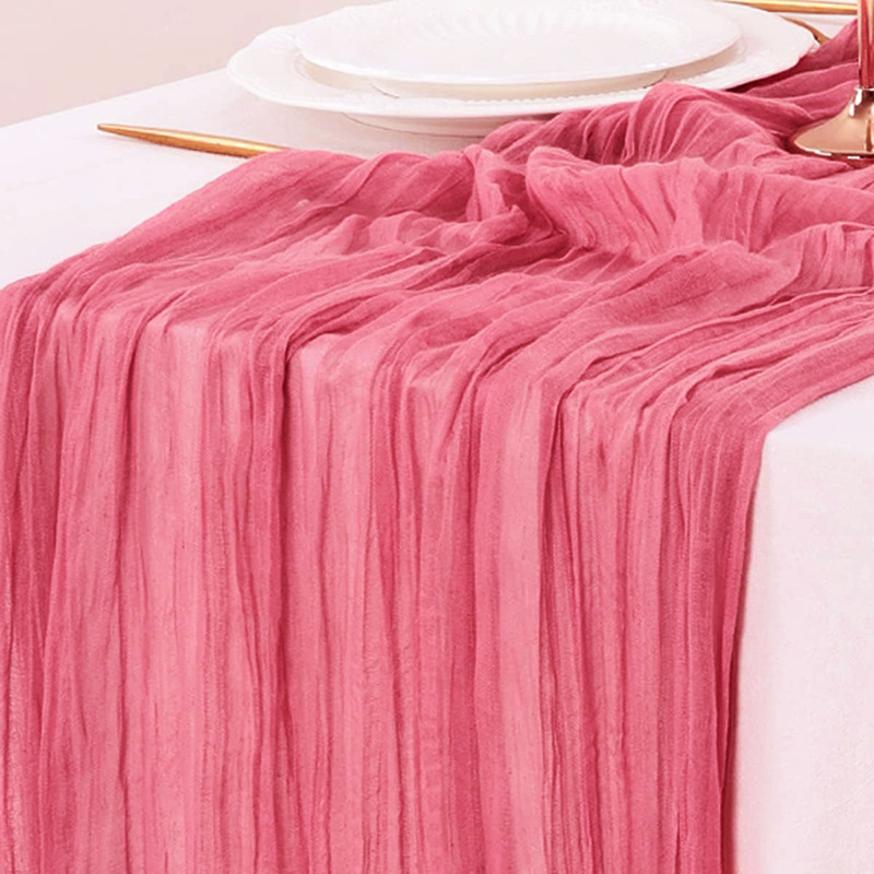 Rode Tafelloper Gaas Bruiloft  - Christmas Table Runner recensie en prijs