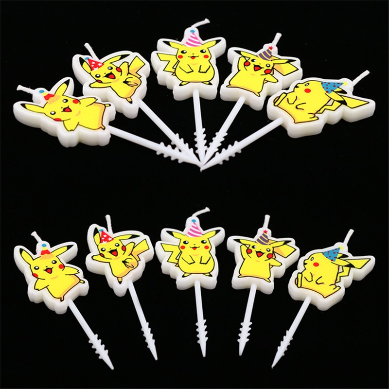 5 stks/partij Pokemon Verjaard - Holiday Candle Set recensie en prijs