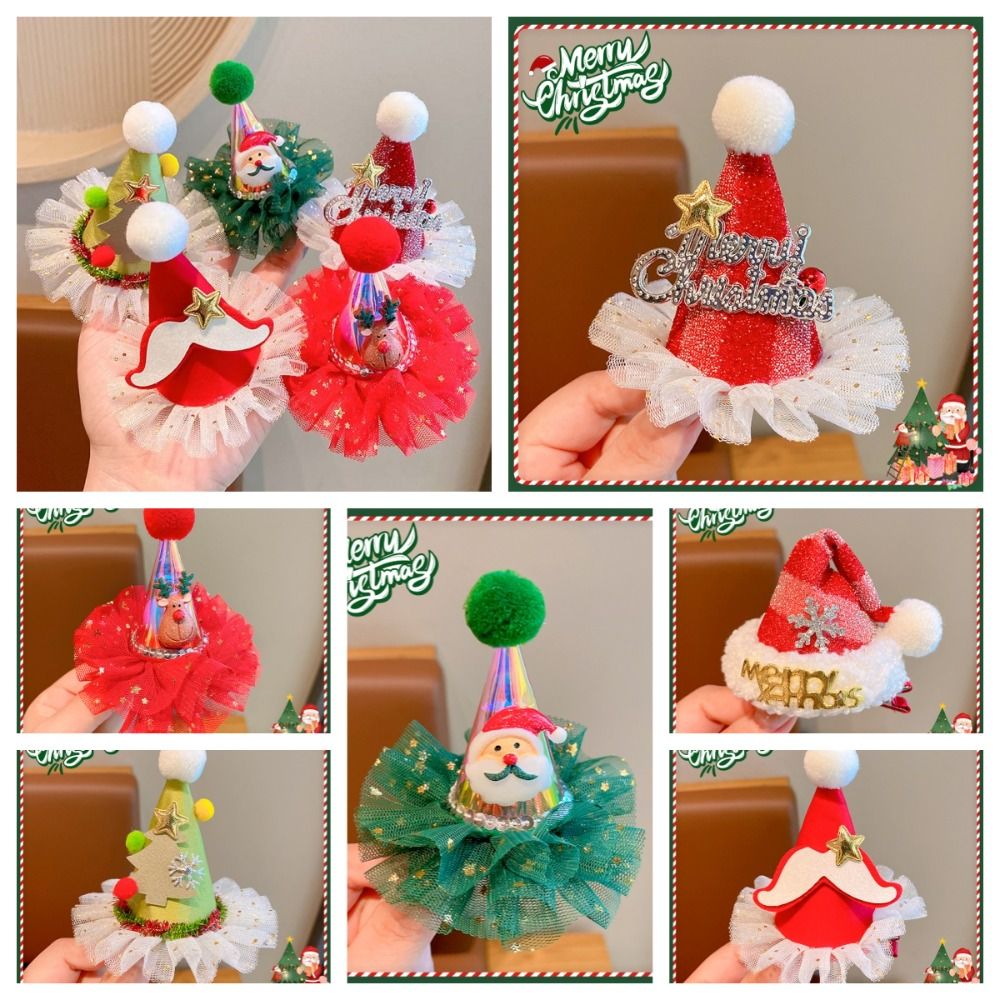 Schattige ster kerst haarclip  - Santa Hat Plush recensie en prijs