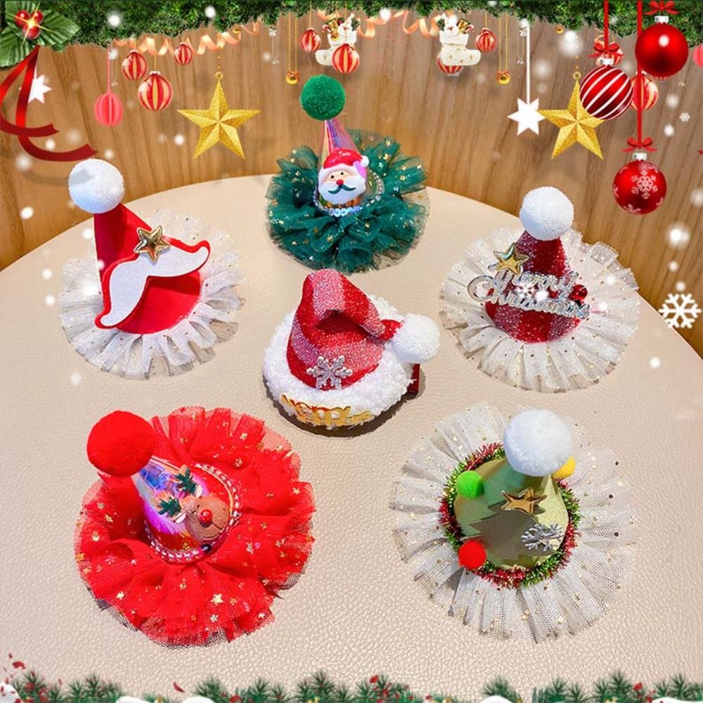 Schattige ster kerst haarclip  - Santa Hat Plush recensie en prijs