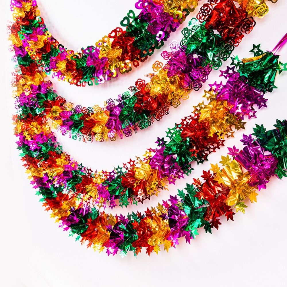 3D Kerstfolie guirlandes DIY T - Tinsel Garland Decoration recensie en prijs