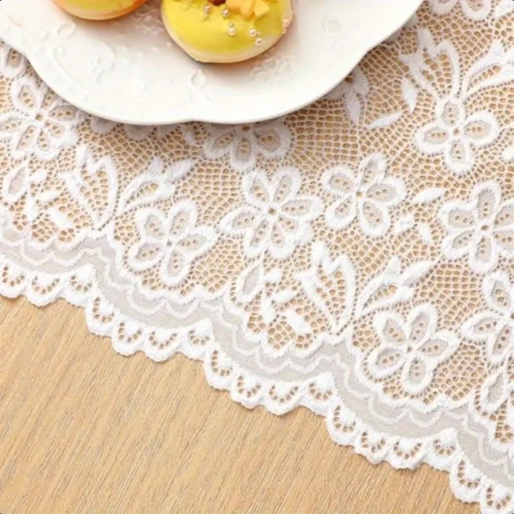 Franse elegante bloemenkant ta - Christmas Table Runner recensie en prijs