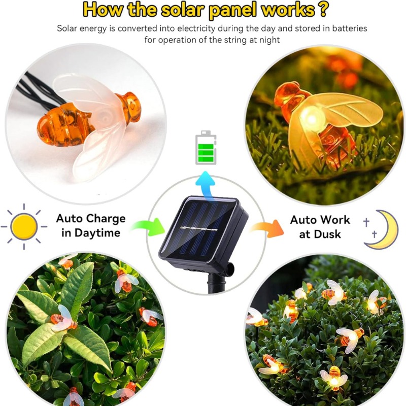 Solar Bee String Light 7m 50 L - Christmas Lights Outdoor recensie en prijs