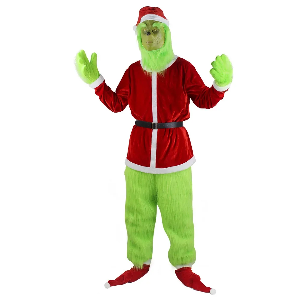 2026 Cosplaykostuums Groene di - Santa Hat Plush recensie en prijs