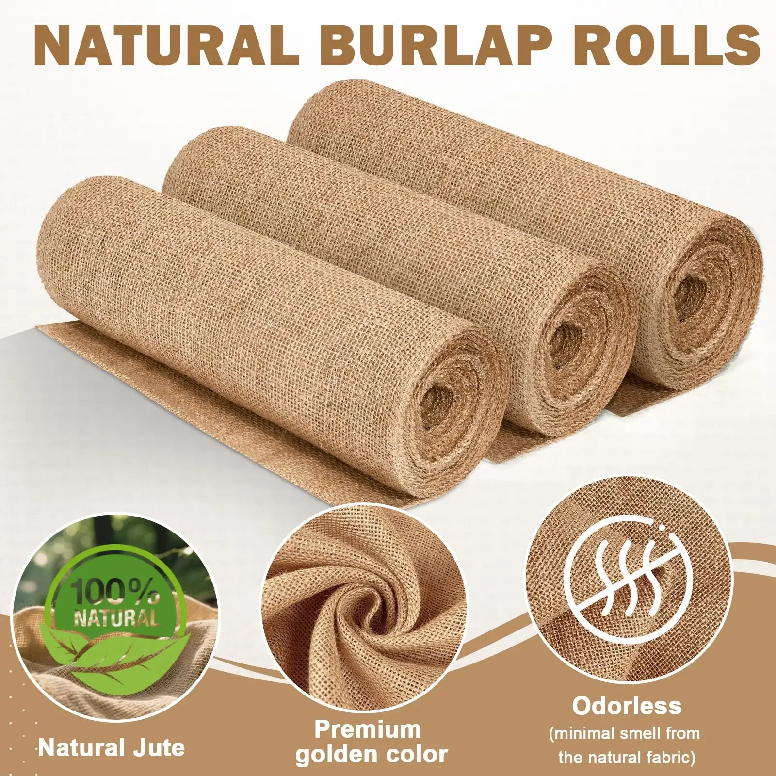 Nieuw ontwerp beige jute rol 3 - Christmas Table Runner recensie en prijs