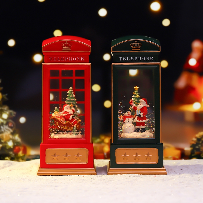 Kerst Telefooncel Nachtlampje  - Snow Globe Musical recensie en prijs