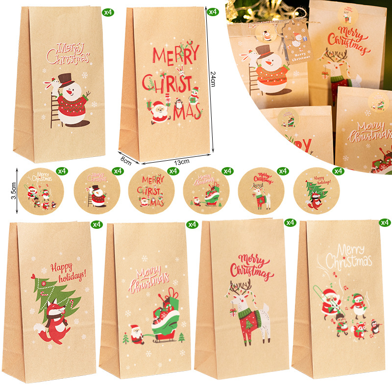 Kerstcadeauzakjes Kraft Papier - Advent Calendar Gift recensie en prijs